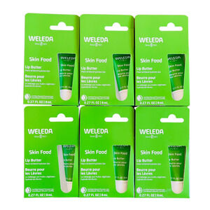 Weleda Skin Food Hydrating Lip Butter Clear 0.27 oz / 8mL - Set of 6 NIB